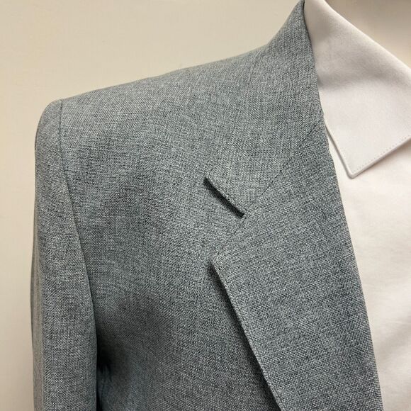 Levi’s VTG 70s Action Suit Blazer Suit Jacket Sta-Prest Heathered Gray Mens 44S - Picture 2 of 8